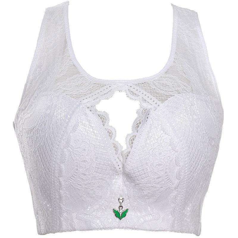 Thin and Large Size Underwear Ladies Gather Beautiful Back Anti-sagging Gather Micro-adjustment No Steel Ring Ladies Corset Big Cup Bra