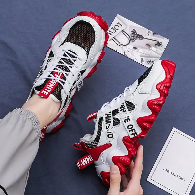 Shoes Men's Summer Hollow Breathable Mesh Student Deodorant Sports Shoes Men's Light Running Shoes