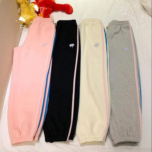 Extra-large Student Sports Pants for Men and Women Loose Spring and Summer Salt Casual Pants