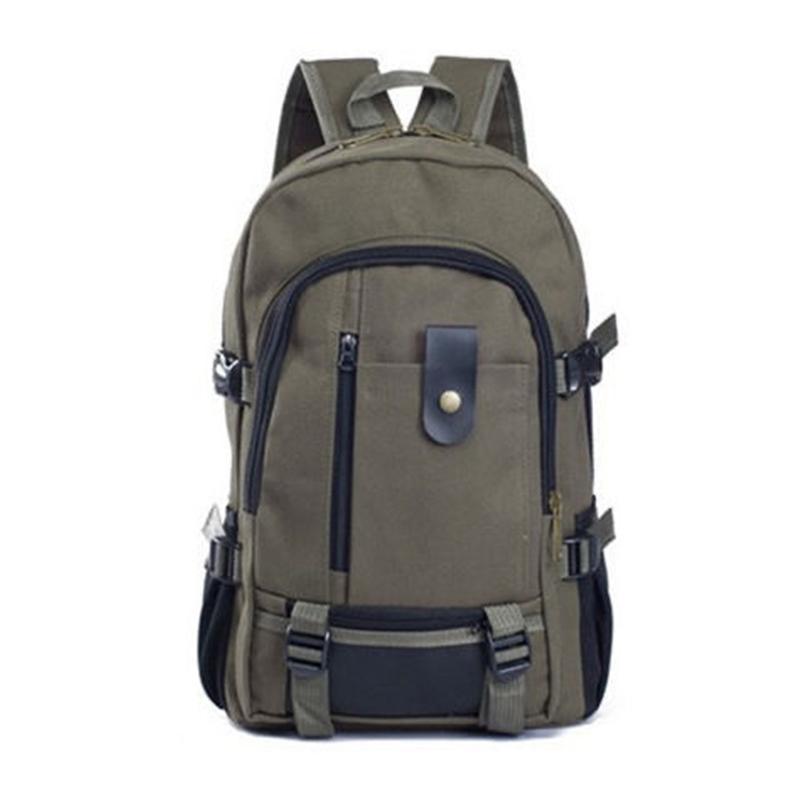 Canvas Backpack Men's Simple Large-capacity School Bag Fashion Trend Korean Student Backpack