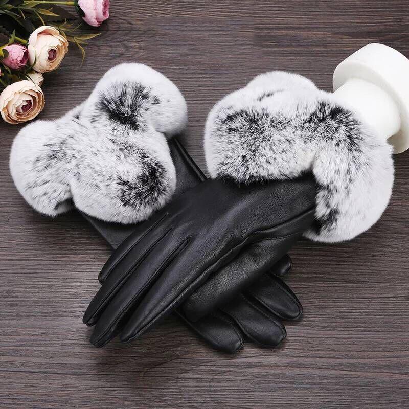 Birthday present Winter Warm gloves Christmas gift Woman Trend fashion gloves Plush Cotton gloves