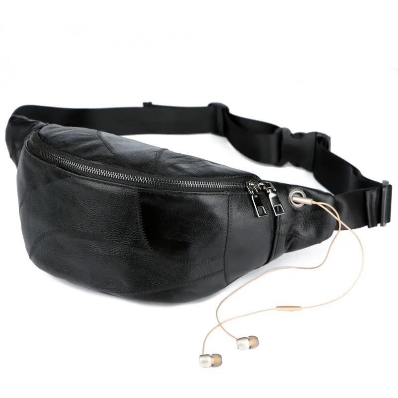 Men Women PU Sling Bag Outdoor Sports Riding Bag Waterproof Travel Unisex Shoulder Bag Crossbody Chest Bag for Gift