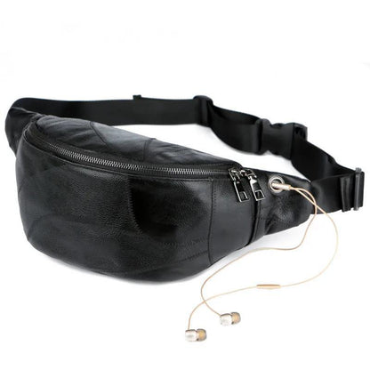 Men Women PU Sling Bag Outdoor Sports Riding Bag Waterproof Travel Unisex Shoulder Bag Crossbody Chest Bag for Gift