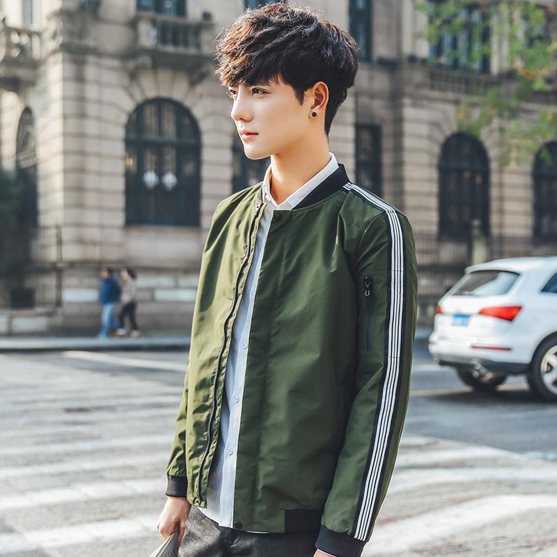 Fashion Stand-up Collar Jacket Men's Casual Jacket Plus Size Men's Clothing Wild Jacket