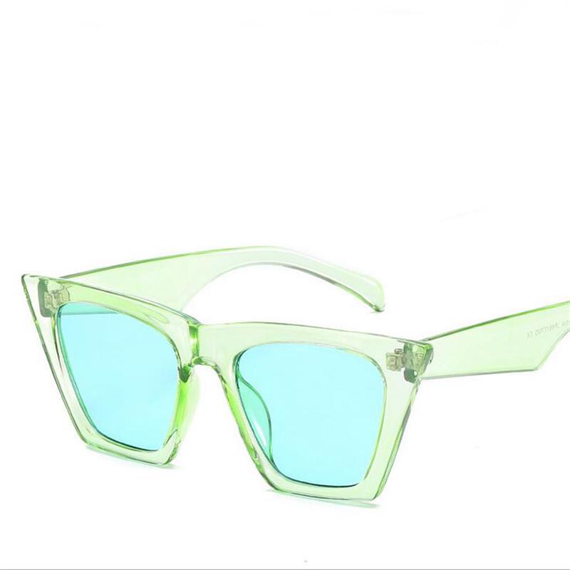 WTEMPO Personality Fashion Cat Eye Sunglasses Women Brand Designer Retro Square Womens Sunglasses 20