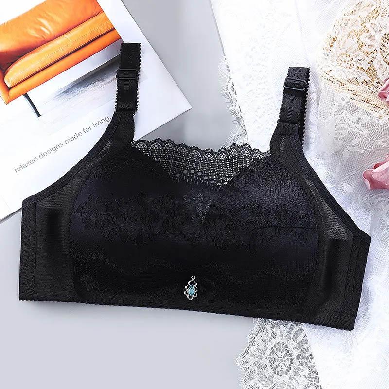 Large Size Ultra-thin Tube Top Style Sponge Full Cup Without Steel Ring Breathable Light and Thin Mold Cup Anti-glare Bra