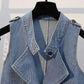 Fashion Retro Suit 2021 Autumn Sexy Waistcoat Top and Skirt Two-piece Female
