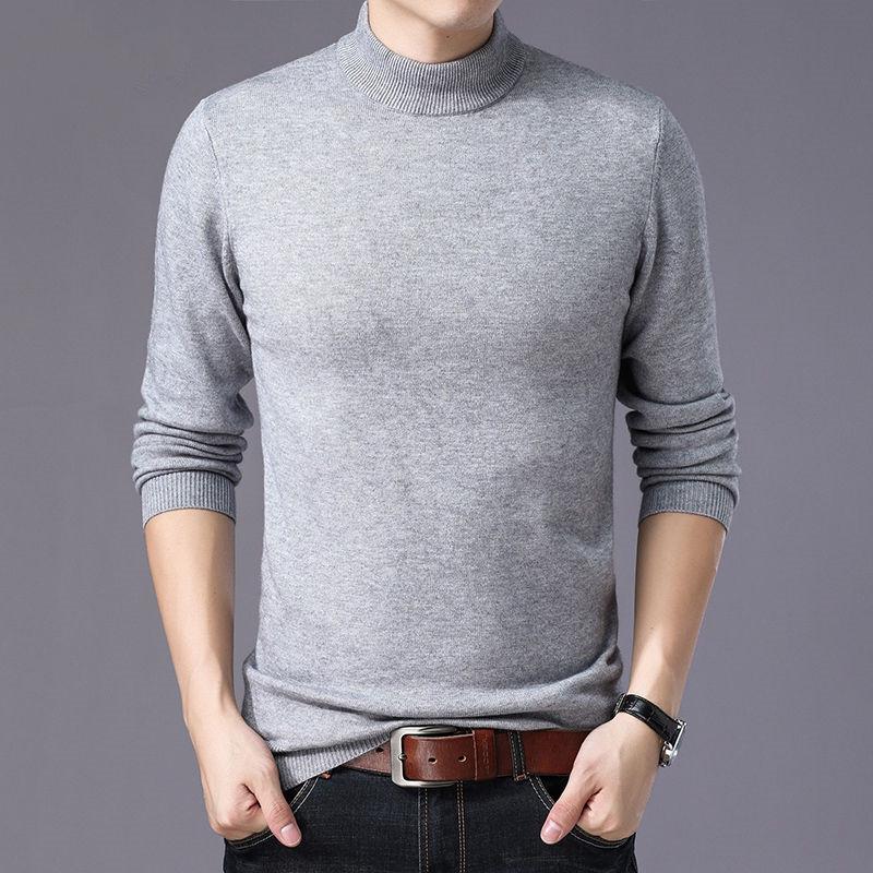 Sweaters Men Winter Warm Turtleneck Sweater Knitted Mens Sweater Casual Slim Pullover Male Pullovers
