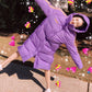 Winter White Duck Down Jacket Women Mid-length Warm and Comfortable Over The Knee Casual Sports Cotton Jacket