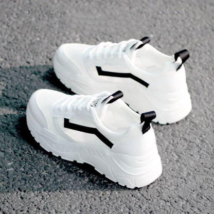 Korean Version All-match Breathable Mesh Soft Sole Women's Shoes Flat Sports Casual Women's Shoes