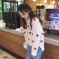 Autumn and Winter Simple Jacket Fashion Loose Casual Sweater Short Female Student Top