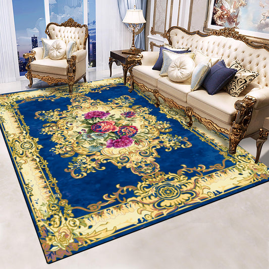 European Vintage Fashion Floor Carpet Non-slip Carpet Multi-size Decoration Water absorption Floor