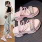 Women's Summer Sandals All-match Thick-soled Height-increasing Shoes Fashion Students Wear Sandals and Slippers Outside