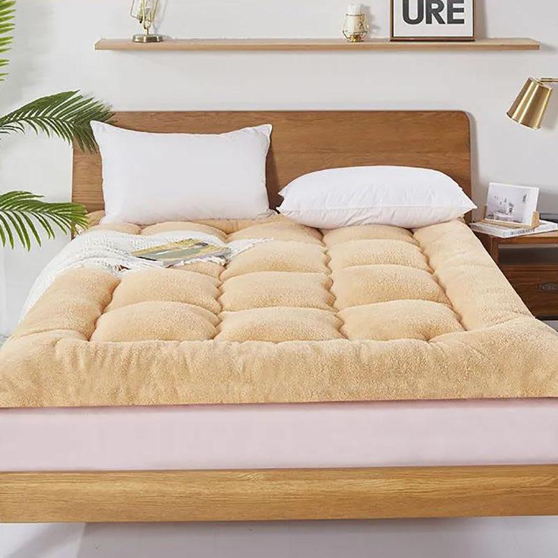Thickening Plus Velvet Warmth Non-slip Folding Dormitory Mattress Household Sleeping Pad Quilt