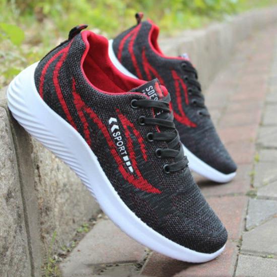 Plus Size 39-43 Men Mesh Sneakers Breathable Basketball Running Shoes Non-slip Wear-resistant Comfortable Skate Shoes