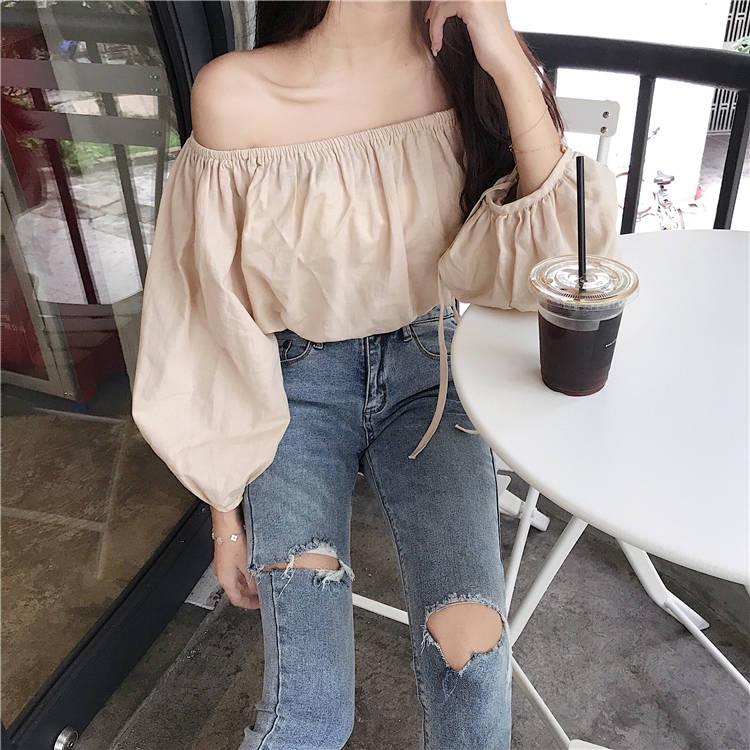 WTEMPO High Waist Stretch Hole Jeans Women's Small Feet Retro Taste Was Thin Nine Points Pants Tide