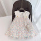 Girl's Sleeveless Princess Skirt Summer Little Girl Children's Dress Korean Style Pengpeng Yarn Baby Summer Dress Children's Dress