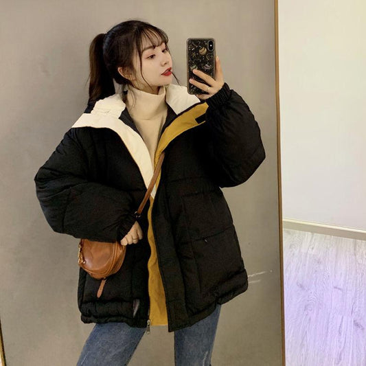 Winter Women's Down Cotton-padded Coat Cotton Jacket Loose Casual Winter Coat Clearance Quilted Jacket