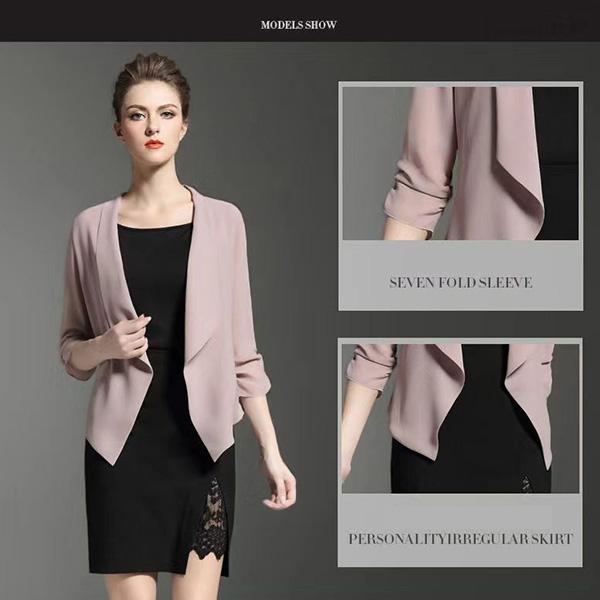 Large Size Chiffon Cardigan Ladies Thin Short Summer Shawl Sunscreen