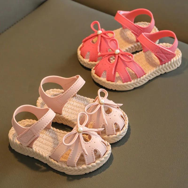 Girls' Sandals 2021 Summer Children's Little Girls Soft-soled Princess Baby Shoes