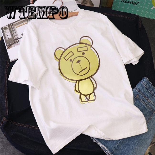 Harajuku Short Sleeve T-shirt Women Hip-hop Tees Womens Print T-shirts Trendy Girls Chic Fashion Top