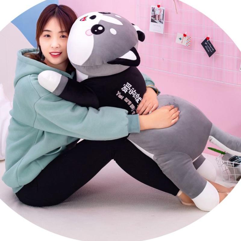 Husky Plush Pillow  Sleeping Pillow Boys and Girls Birthday Pillow Christmas Gift Pillow