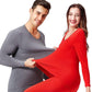 Women Winter Autumn Warm Clothes Thermal Underwear O-neck Tops Pants Female Tight Suit Comfortable Soft Lining Long Sleeve High Elasticity Tracksuit