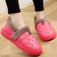 Fall/winter Men's and Women's Cotton Slippers Bag with Non-slip Flat Shoes Casual Couple Shoes