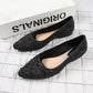 Women's Pointed Toe Sandals Non-slip Outer Wear Low-top Waterproof Single Shoes Casual Shoes