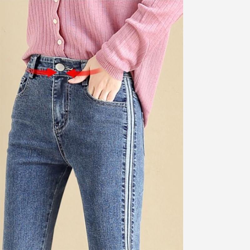 High Waist Straight Jeans Women's Nine Points Spring and Summer New Loose All-match Thin Elastic 2022 Cigarette Pants
