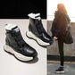 Snow Boots Women's Autumn and Winter All-match Plus Velvet Short Boots Cotton Shoes Increased Martin Boots