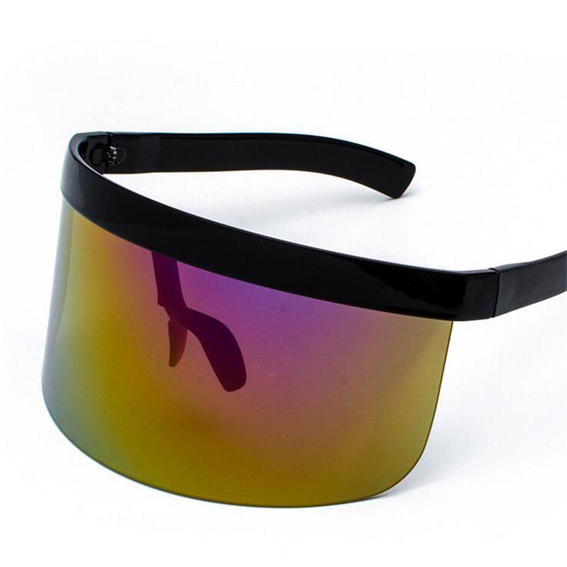 WTEMPO Fashion Big Frame Sunscreen Anti-peep Hat Goggle Sunglasses Integrated Personalized Mask Sung
