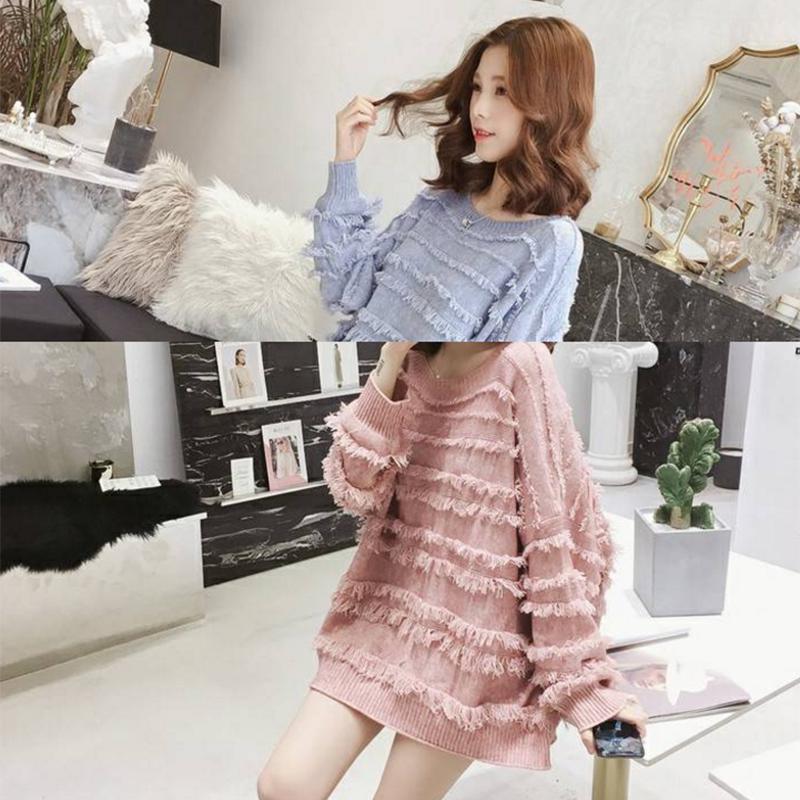 Pofulove Winter New Loose Core Yarn Ladies Loose and Thin To Wear New Women's Clothin Warm Sweater
