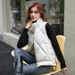 Women's Down Cotton Vest for Fall/winter New Style Shiny Cotton Vest Korean Loose Cotton Vest Outer Wear Cotton Waistcoat