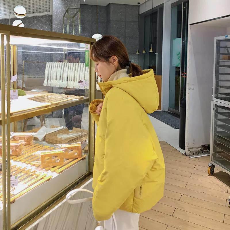 Short Cotton-padded Jacket Women Korean Version Loose Winter Bread Jacket Down Cotton-padded Jacket Hong Kong Fashion Padded Jacket