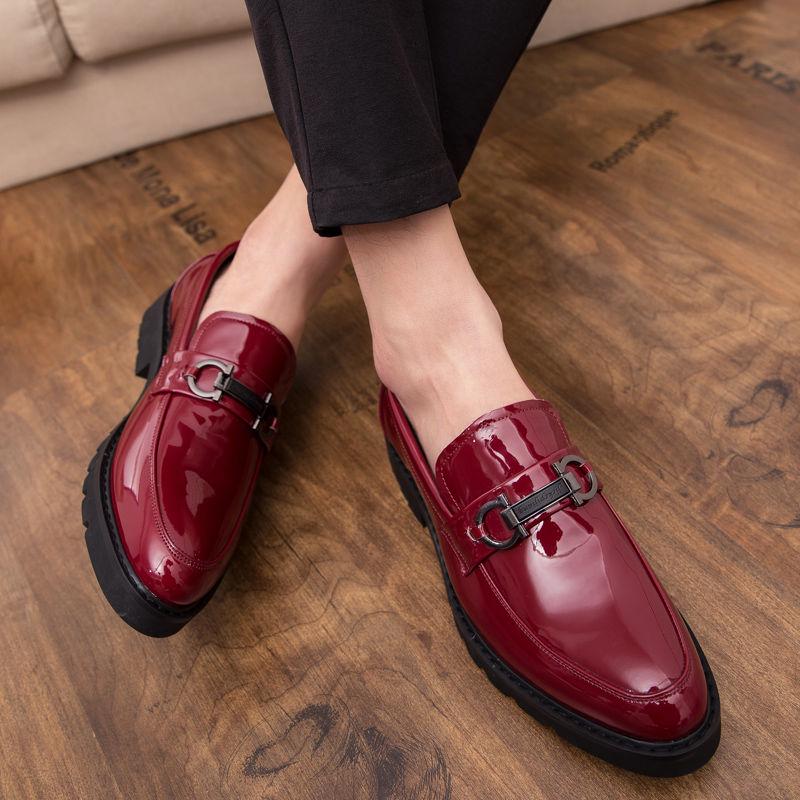 Formal Leather Italian Pointed Toe Men Shoes For Wedding Dress Oxfords Italy British Style Pointy
