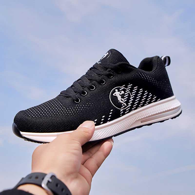 38-45 Men Black Sneakers Wear-resistant Basketball Shoes Breathable Deodorant Outdoor Running Shoes