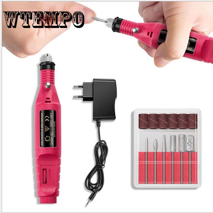 1 Set Pedicure Bits Electric Nail Drill Pen Gel Nail Polish Machine Professional Finger