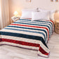Warmth In Winter Soft Coral Fleece Blanket Breathable Sheet Quilted Non-slip Double Layer Flannel Blanket Warm Cover Blanket Leisure Blanket