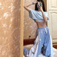 Small Daisy Loose High-waisted Trousers Female Korean Student Wide-leg Leggings Pants Slimming Sports Casual Pants