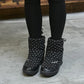 Women's Wear-resistant Ski Boots Down Warm Boots Winter Thick Cotton Shoes Outsole Home Shoes Mother Boots