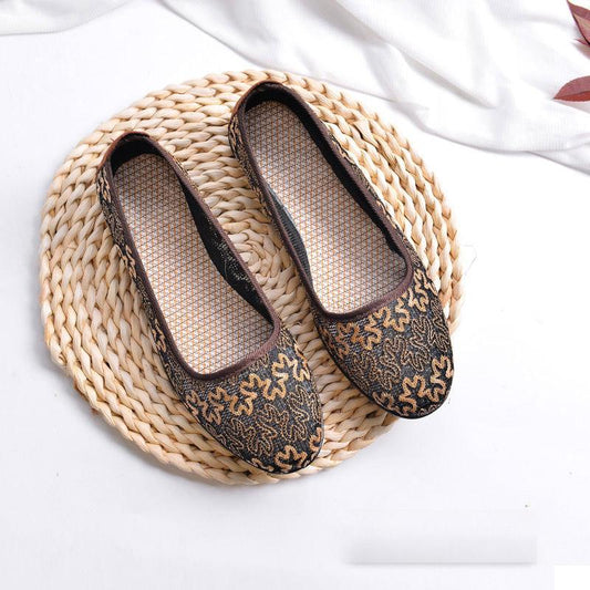 Middle-aged and Elderly Grandma Shoes Summer Single Shoes Non-slip Soft-soled Breathable Mesh Shoes