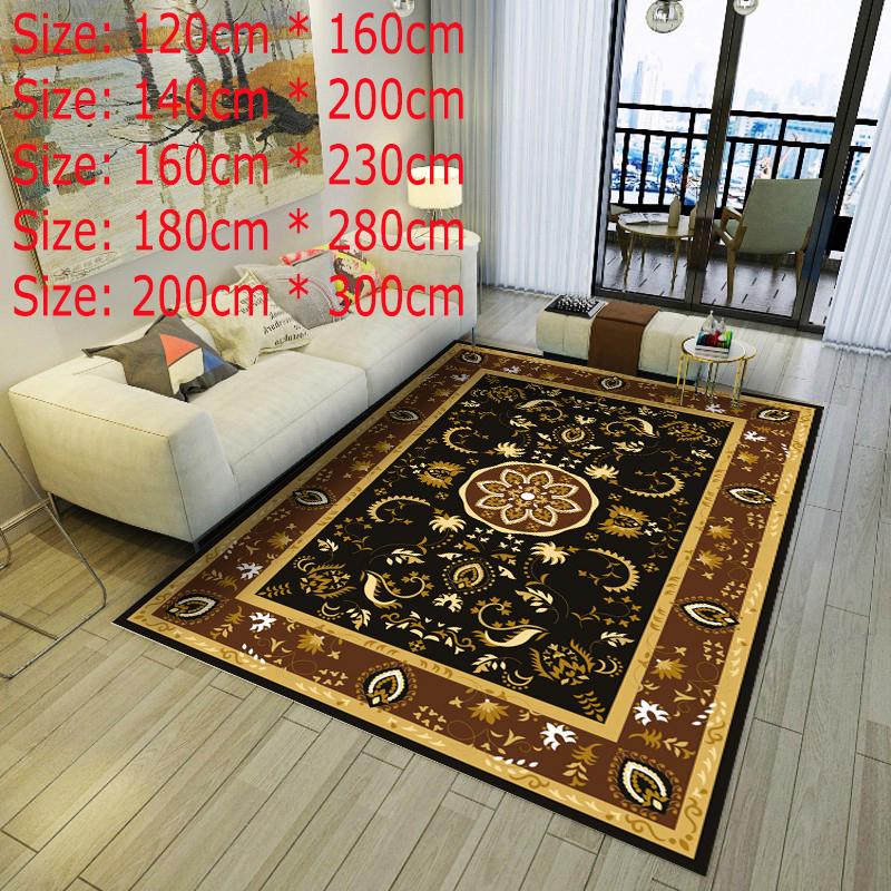 Europe Persian Carpets For Living Room Flower Rugs Home Bedroom Flower Palace Coffee Table Rug