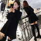 Hepburn little black dress autumn and winter loose thin doll skirt long sleeves long sweater skirt