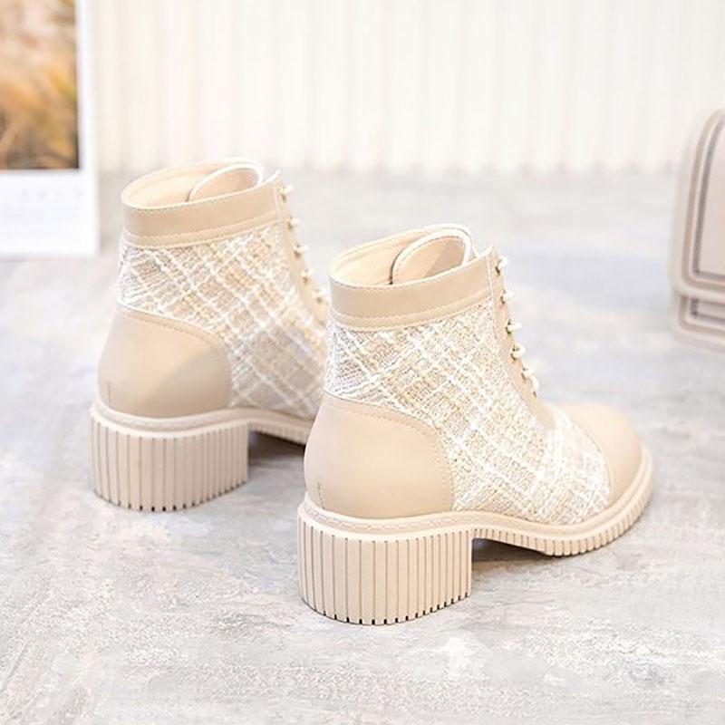 Women's Boots Martin Boots Women's Spring and Autumn Single Boots Thick High-heeled Boots All-match Women's Boots
