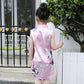 Children Dress Children's Tang Suit Girls Summer Thin Dress Cheongsam Printed Floral Cheongsam Chinese Style Sleeveless Dress
