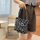 Spring and Summer All-match Leopard Zebra Student Outing Canvas Bag Tote Bag Mobile Phone Cloth Bag Handbag Female