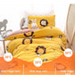Children's Baby Bed Set Autumn and Winter Flannel Thickened Three-piece Quilt In Kindergarten Bedding Quilt Cover