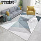 Geometric Print Non Slip Microfiber Living Room Decorative Modern Washable Area Rug Mat