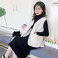 Faux Lamb Velvet Vest Women's Wild Loose Women's Waistcoat Outer Wear Vest Vest Jacket Comfortable and Warm
